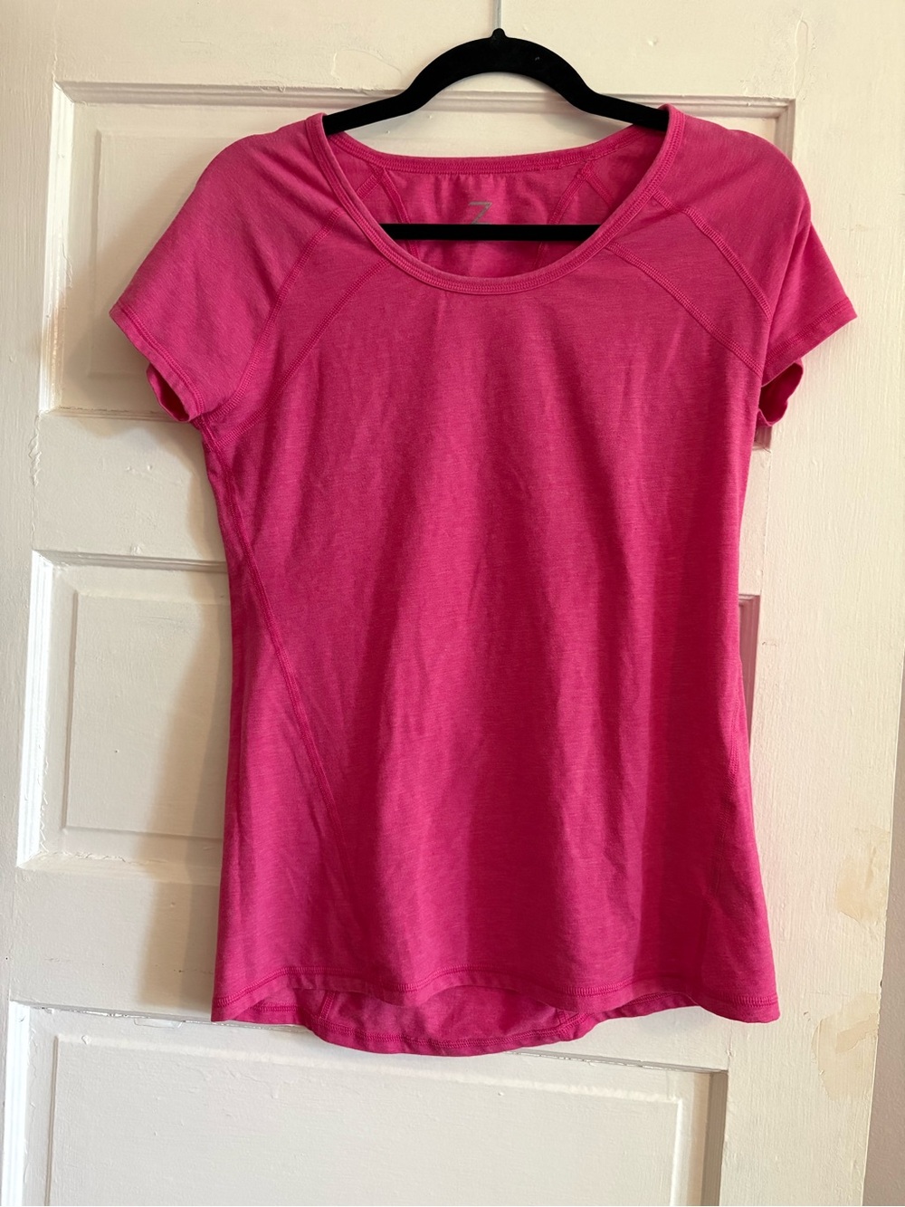 Zella Pink Scoop Neck Short Sleeve Tee M